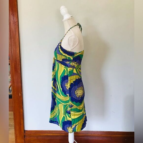 Toast | colorful halter top midi dress | size medium - Picture 2 of 7